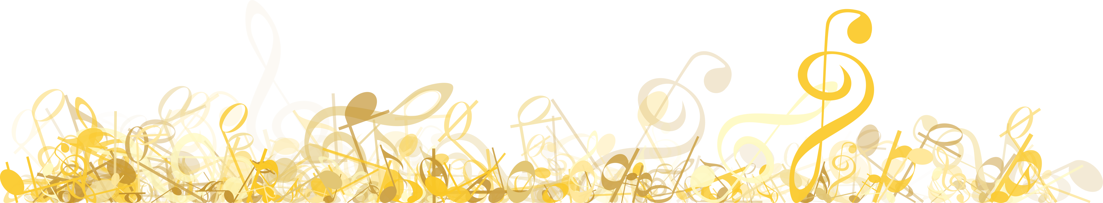 Gold Music Notes